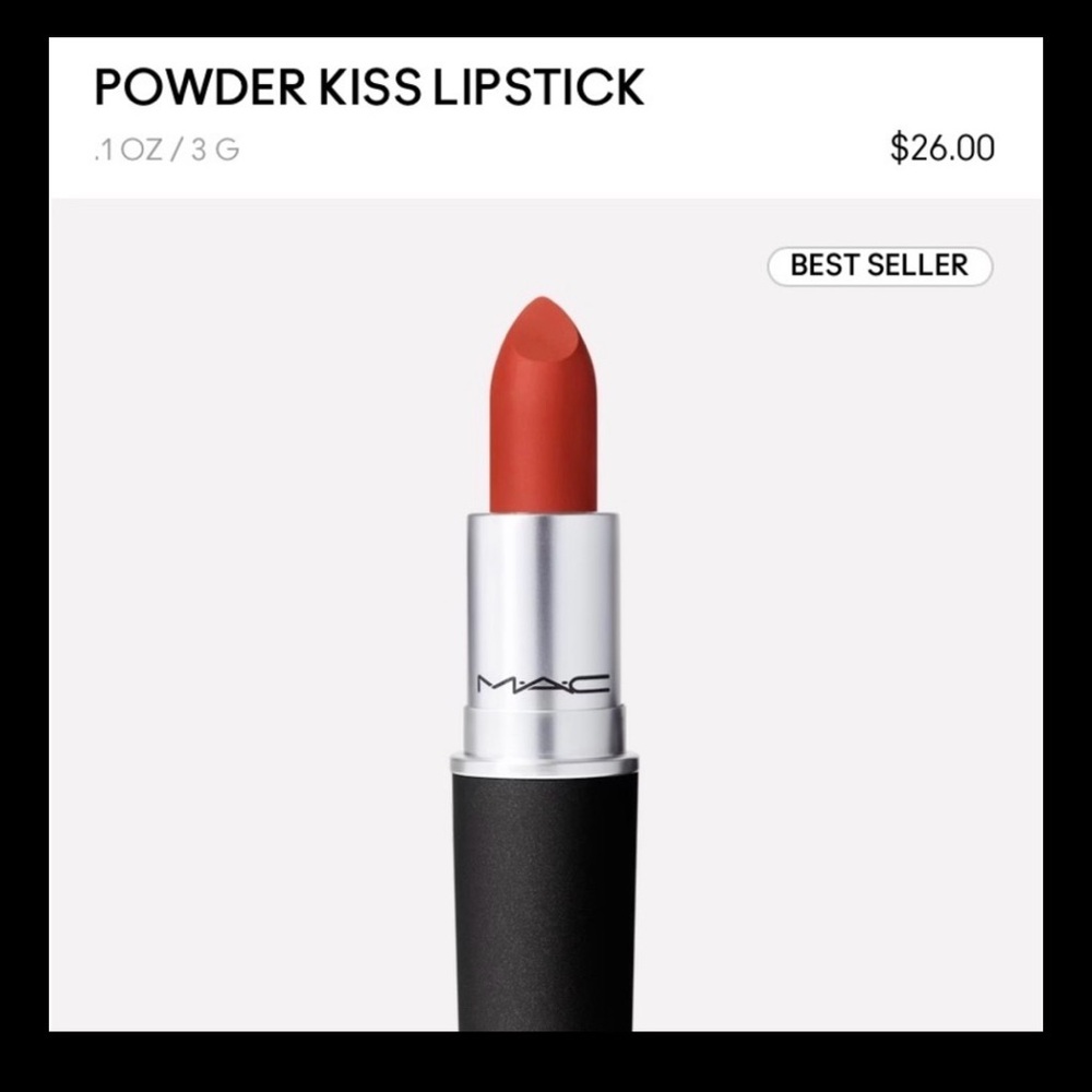 MAC AUTHENTIC POWDER LIPSTICK NEW UNUSED